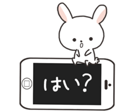 Carrying and rabbit sticker #2439695