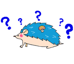 Japanese  unkind hedgehog&mushroom pig sticker #2440316