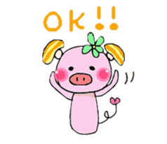 Japanese  unkind hedgehog&mushroom pig sticker #2440328
