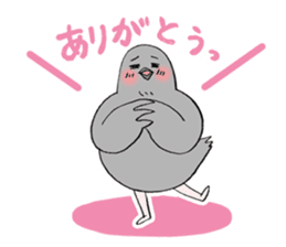Pigeon or Human ? She is Hatoco!! sticker #2440696