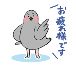 Pigeon or Human ? She is Hatoco!! sticker #2440698