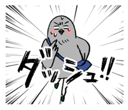 Pigeon or Human ? She is  Hatoco!! sticker #2440707