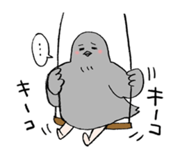 Pigeon or Human ? She is  Hatoco!! sticker #2440713