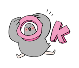 Pigeon or Human ? She is  Hatoco!! sticker #2440717
