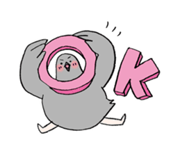 Pigeon or Human ? She is Hatoco!! sticker #2440717