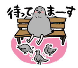 Pigeon or Human ? She is Hatoco!! sticker #2440730