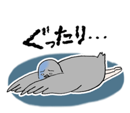 Pigeon or Human ? She is  Hatoco!! sticker #2440731