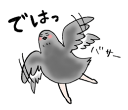Pigeon or Human ? She is  Hatoco!! sticker #2440735