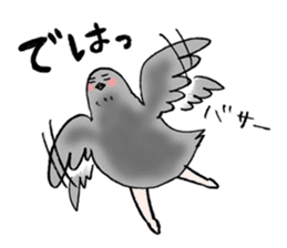 Pigeon or Human ? She is Hatoco!! sticker #2440735