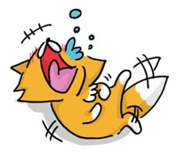 Fox & Raccoon dog in Kyoto sticker #2440993