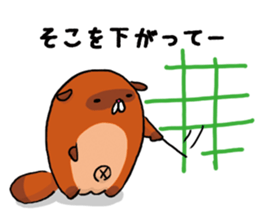 Fox & Raccoon dog in Kyoto sticker #2441007