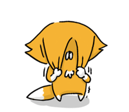 Fox & Raccoon dog in Kyoto sticker #2441008