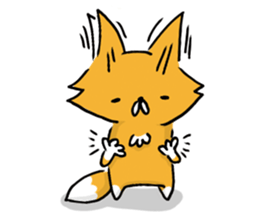 Fox & Raccoon dog in Kyoto sticker #2441009