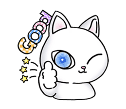 Blue eyes cat "Maiko"& "Ataru" sticker #2441567