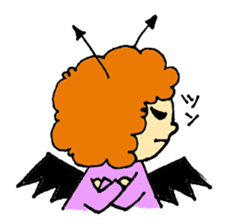 Angel partly Devil sticker #2442173