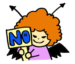 Angel partly Devil sticker #2442175