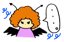 Angel partly Devil sticker #2442181