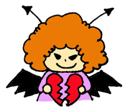 Angel partly Devil sticker #2442199