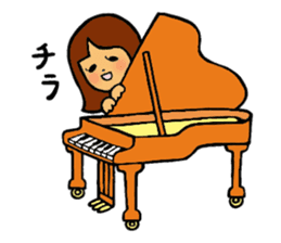 ONEDARI Alice the gifted pianist sticker #2442551