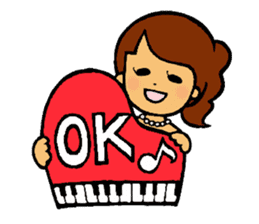 ONEDARI Alice the gifted pianist sticker #2442554