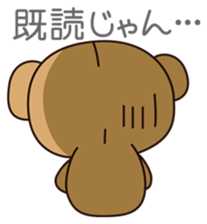 Girl wearing a hood bear sticker #2442908