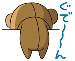 Girl wearing a hood bear sticker #2442914