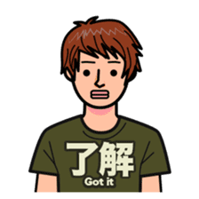 Japanese T-shirts sticker #2443248