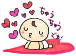 "Bab-chan"1(Cute talking baby) sticker #2443484