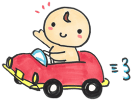 "Bab-chan"1(Cute talking baby) sticker #2443486