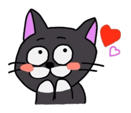 The Cat with Big Eyes (English ver.) sticker #2443618