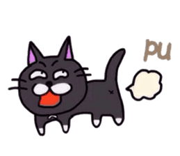 The Cat with Big Eyes (English ver.) sticker #2443622