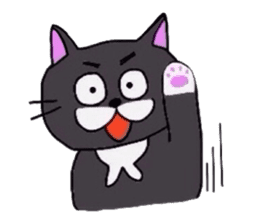 The Cat with Big Eyes (English ver.) sticker #2443624