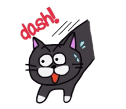 The Cat with Big Eyes (English ver.) sticker #2443625