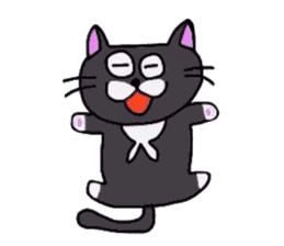 The Cat with Big Eyes (English ver.) sticker #2443626