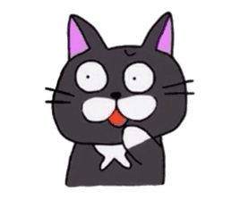The Cat with Big Eyes (English ver.) sticker #2443628