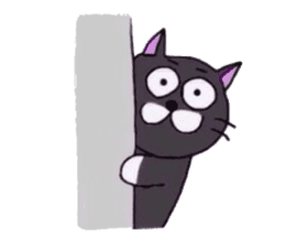 The Cat with Big Eyes (English ver.) sticker #2443630