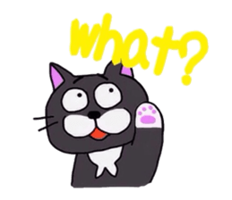 The Cat with Big Eyes (English ver.) sticker #2443631