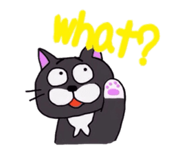 The Cat with Big Eyes (English ver.) sticker #2443631
