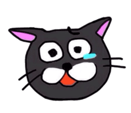The Cat with Big Eyes (English ver.) sticker #2443635