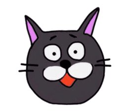 The Cat with Big Eyes (English ver.) sticker #2443638