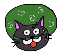 The Cat with Big Eyes (English ver.) sticker #2443639