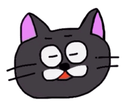 The Cat with Big Eyes (English ver.) sticker #2443640