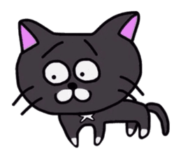 The Cat with Big Eyes (English ver.) sticker #2443643
