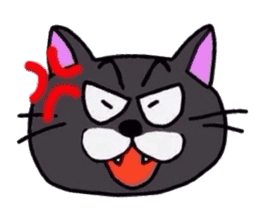 The Cat with Big Eyes (English ver.) sticker #2443645