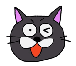 The Cat with Big Eyes (English ver.) sticker #2443646