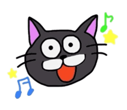 The Cat with Big Eyes (English ver.) sticker #2443647
