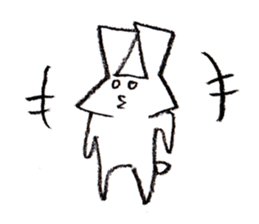 Triangle Rabbit sticker #2444066