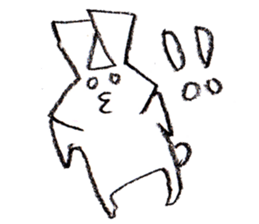 Triangle Rabbit sticker #2444072