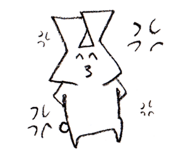 Triangle Rabbit sticker #2444075