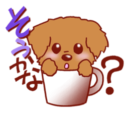 Sticker of the Toy Poodle. sticker #2444312